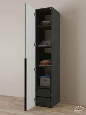 Шкаф Linnea MHR-1-4 2050х400х510 (Графит-М 11.1.25) в Набережных Челнах - naberezhnye-chelny.ok-mebel.com | фото 5
