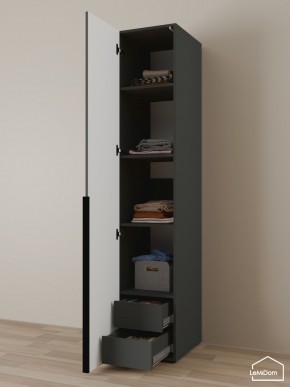 Шкаф Linnea MHR-1-4 2050х400х510 (Графит-М 11.1.25) в Набережных Челнах - naberezhnye-chelny.ok-mebel.com | фото 6