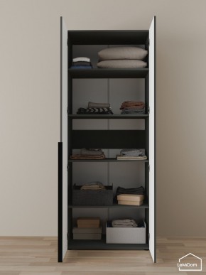 Шкаф Linnea MHR-2-2 2050х800х510 (Графит-М 11.1.25) в Набережных Челнах - naberezhnye-chelny.ok-mebel.com | фото 4