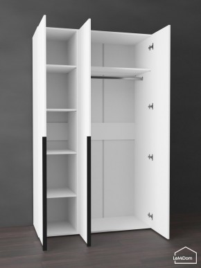 Шкаф Linnea MHR-3-1 2050х1200х510 (Белый-М 11.1.2) в Набережных Челнах - naberezhnye-chelny.ok-mebel.com | фото 4