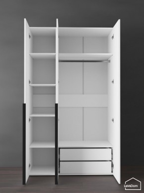 Шкаф Linnea MHR-3-2 2050х1200х510 (Белый-М 11.1.1) в Набережных Челнах - naberezhnye-chelny.ok-mebel.com | фото 5