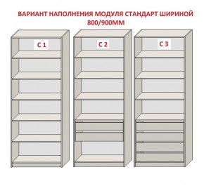 Шкаф распашной серия «ЗЕВС» (PL3/С1/PL2) в Набережных Челнах - naberezhnye-chelny.ok-mebel.com | фото 6