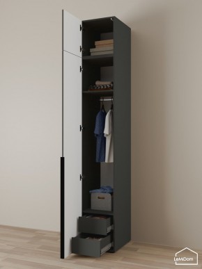 Шкаф с антресолью Linnea MHR-1A-3 2450х400х510 (Графит-М 11.1.25) в Набережных Челнах - naberezhnye-chelny.ok-mebel.com | фото 5