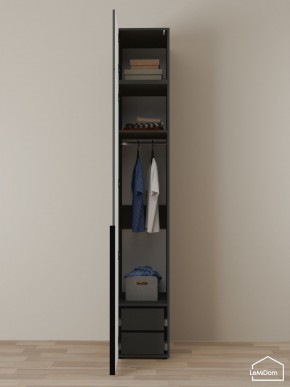 Шкаф с антресолью Linnea MHR-1A-3 2450х400х510 (Графит-М 11.1.25) в Набережных Челнах - naberezhnye-chelny.ok-mebel.com | фото 6