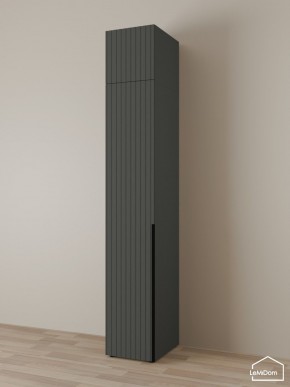 Шкаф с антресолью Linnea MHR-1A-4 2450х400х510 (Графит-М 11.1.25) в Набережных Челнах - naberezhnye-chelny.ok-mebel.com | фото