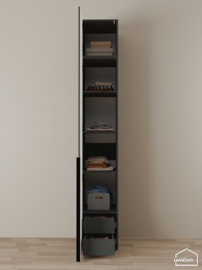 Шкаф с антресолью Linnea MHR-1A-4 2450х400х510 (Графит-М 11.1.25) в Набережных Челнах - naberezhnye-chelny.ok-mebel.com | фото 4