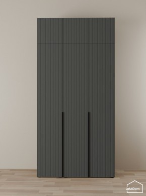 Шкаф с антресолью Linnea MHR-3A-2 2450х1200х510 (Графит-М 11.1.25) в Набережных Челнах - naberezhnye-chelny.ok-mebel.com | фото