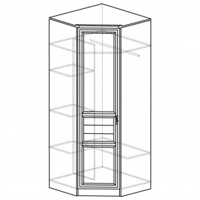 Шкаф угловой 50 Лира Нортон светлый (угол 854х854) в Набережных Челнах - naberezhnye-chelny.ok-mebel.com | фото 2