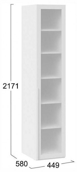 Шкаф-витрина Порто СМ-393.07.008 в Набережных Челнах - naberezhnye-chelny.ok-mebel.com | фото 3