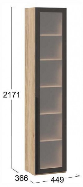 Шкаф-витрина Порто СМ-393.07.213 в Набережных Челнах - naberezhnye-chelny.ok-mebel.com | фото 4