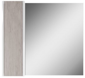 Шкаф-зеркало Uno 80 Дуб серый левый/правый Домино (DU1504HZ) в Набережных Челнах - naberezhnye-chelny.ok-mebel.com | фото 2