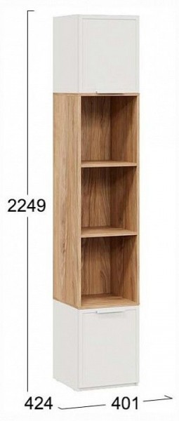 Стеллаж комбинированный Стелла в Набережных Челнах - naberezhnye-chelny.ok-mebel.com | фото 4
