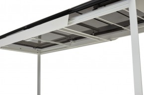 Стол CREMONA 140 HIGH GLOSS STATUARIO Белый мрамор глянцевый, керамика/ белый каркас, ®DISAUR в Набережных Челнах - naberezhnye-chelny.ok-mebel.com | фото 2