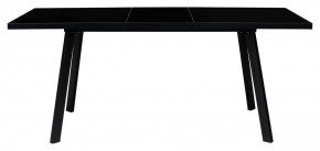 Стол ФИН 120 Черный, стекло/ Черный каркас М-City в Набережных Челнах - naberezhnye-chelny.ok-mebel.com | фото