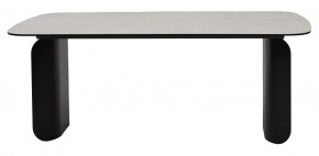 Стол NORD 200 TL-102 Бежевый мрамор, испанская керамика / черный каркас, ®DISAUR в Набережных Челнах - naberezhnye-chelny.ok-mebel.com | фото 4