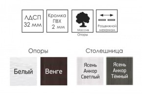 Стол раскладной Ялта-2 (опоры массив резной) в Набережных Челнах - naberezhnye-chelny.ok-mebel.com | фото 4