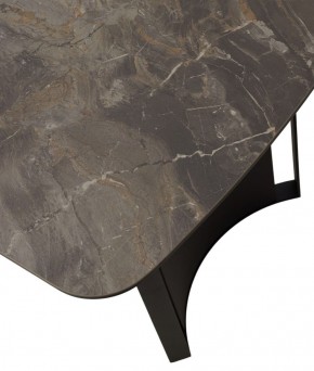 Стол RASMUS 160 KL-80 Серый мрамор, итальянская керамика / черный каркас, ®DISAUR в Набережных Челнах - naberezhnye-chelny.ok-mebel.com | фото 9