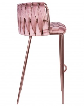 Стул барный DOBRIN EMMA ROSE GOLD, розовый велюр (VF-10) в Набережных Челнах - naberezhnye-chelny.ok-mebel.com | фото 3