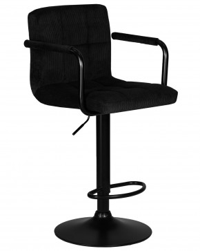 Стул барный DOBRIN KRUGER ARM BLACK, черный вельвет (LAR-E2041-52) в Набережных Челнах - naberezhnye-chelny.ok-mebel.com | фото 2