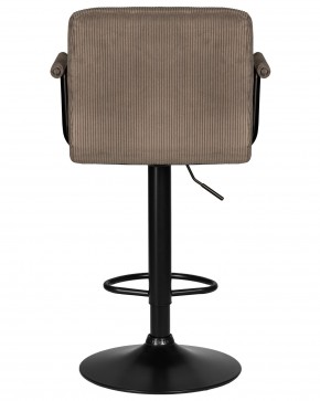 Стул барный DOBRIN KRUGER ARM BLACK, какао вельвет (LAR-E2041-05) в Набережных Челнах - naberezhnye-chelny.ok-mebel.com | фото 5