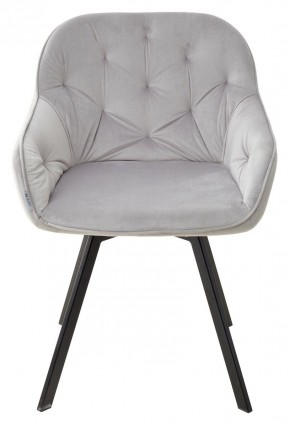 Стул GALE 360 град. поворот. BLUVEL-03 LIGHT GREY, велюр/ черный каркас, М-City в Набережных Челнах - naberezhnye-chelny.ok-mebel.com | фото 3