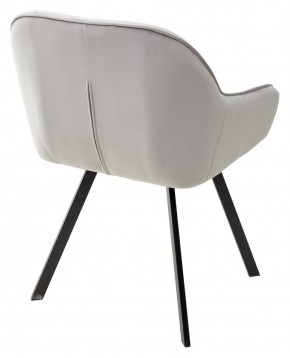 Стул GALE 360 град. поворот. BLUVEL-03 LIGHT GREY, велюр/ черный каркас, М-City в Набережных Челнах - naberezhnye-chelny.ok-mebel.com | фото 4