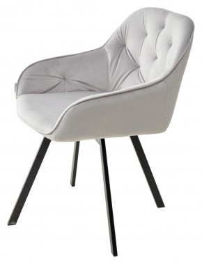 Стул GALE 360 град. поворот. BLUVEL-03 LIGHT GREY, велюр/ черный каркас, М-City в Набережных Челнах - naberezhnye-chelny.ok-mebel.com | фото 5