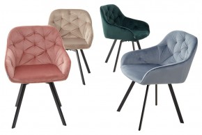 Стул GALE 360 град. поворот. BLUVEL-40 BEIGE, велюр/ черный каркас, М-City в Набережных Челнах - naberezhnye-chelny.ok-mebel.com | фото 3