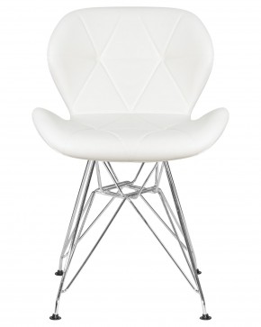 Стул обеденный DOBRIN BUTTERFLY CHROME, ножки хром, цвет белый в Набережных Челнах - naberezhnye-chelny.ok-mebel.com | фото 6