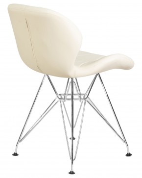 Стул обеденный DOBRIN BUTTERFLY CHROME, ножки хром, цвет кремовый в Набережных Челнах - naberezhnye-chelny.ok-mebel.com | фото 4