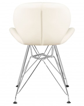Стул обеденный DOBRIN BUTTERFLY CHROME, ножки хром, цвет кремовый в Набережных Челнах - naberezhnye-chelny.ok-mebel.com | фото 5
