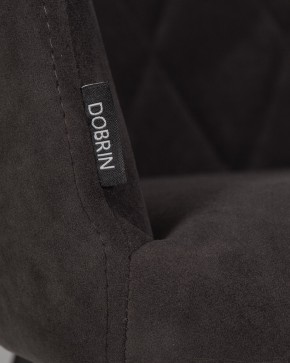 Стул обеденный DOBRIN ROBY, ЭМАЛЬ ЧЕРНЫЙ МУАР велюр Catania Espresso в Набережных Челнах - naberezhnye-chelny.ok-mebel.com | фото 9