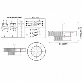 Светильник на штанге Imperiumloft RH Marais Round Chandelier 40,2668 в Набережных Челнах - naberezhnye-chelny.ok-mebel.com | фото 11