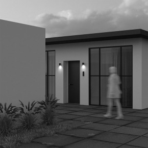 Светильник на штанге Maytoni Clyde O493WL-01B в Набережных Челнах - naberezhnye-chelny.ok-mebel.com | фото 4