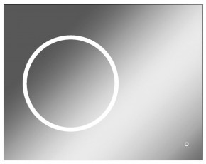 Зеркало Eclipse 90 black с подсветкой Sansa (SE1031Z) в Набережных Челнах - naberezhnye-chelny.ok-mebel.com | фото