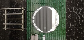 Зеркало Канберра 700х700 с подсветкой Домино (GL7032Z) в Набережных Челнах - naberezhnye-chelny.ok-mebel.com | фото 7