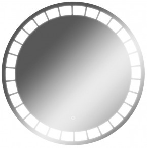 Зеркало Маскат 700х700 с подсветкой Домино (GL7057Z) в Набережных Челнах - naberezhnye-chelny.ok-mebel.com | фото 1